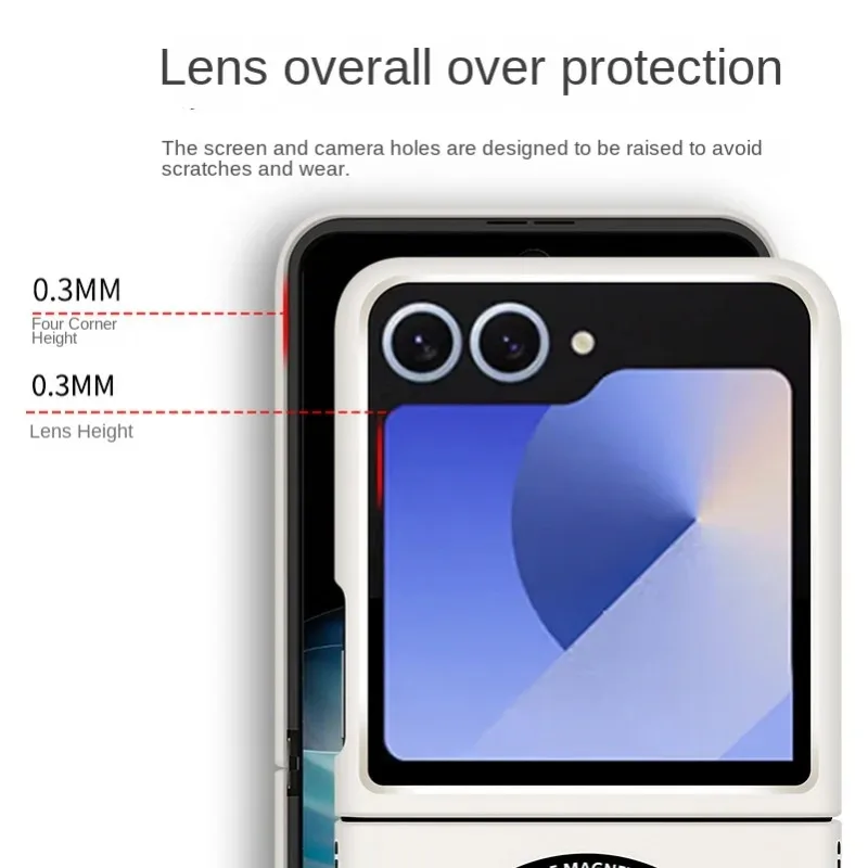 삼성 갤럭시 Z 플립 7 6 5 4 3 마그세이프 마그네틱 충격 방지 보호 백 커버용 심플 초슬림 무선 충전 휴대폰 케이스