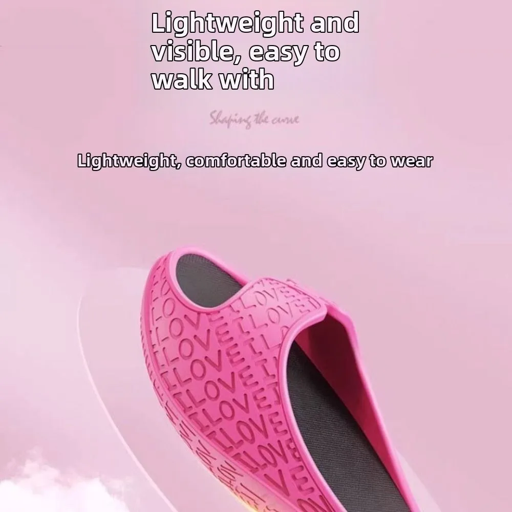 1 Pair Women's Body-shaping Slippers Rocking EVA Material Calf Stretching Sandals Ankle Thick Sole Rocking Slipper Yoga Practice