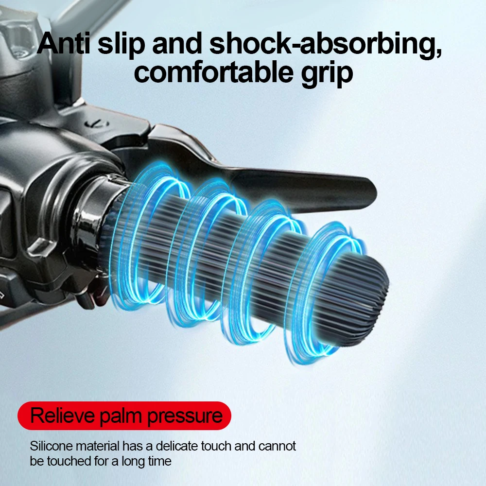 Motorcycle Handlebar Cover Silicone Non-Slip Wear-Resistant and Shock-Absorbing Easy To Install Handlebar Cover Modification