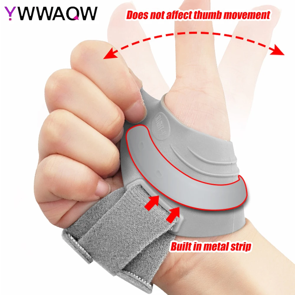 Thumb Brace Joint Orthosis Pure Color Splint Support Lightweight Breathable Right Left Hand Osteoarthritis Pain Relif Tendonitis