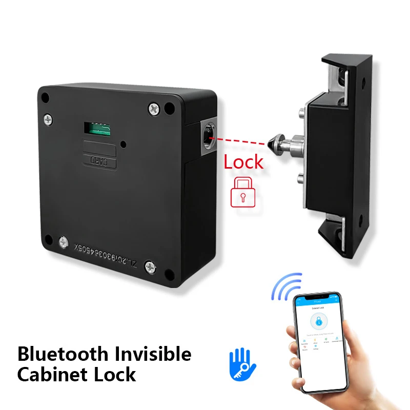 

Security Electronic Hidden RFID Cabinet Lock Wireless Bluetooth TTlock Unlock Furniture Locker Wardrobe Shoe Cabinet Drawer Lock
