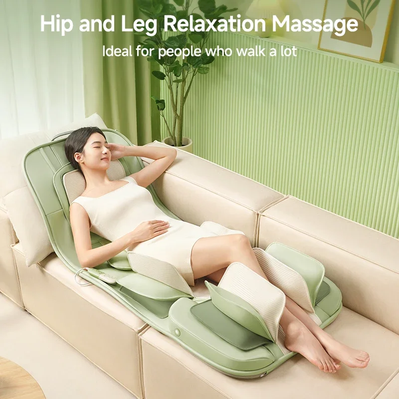 Full Body Air Compression Back Stretching & Lumbar Traction Massage Mattress With Heating