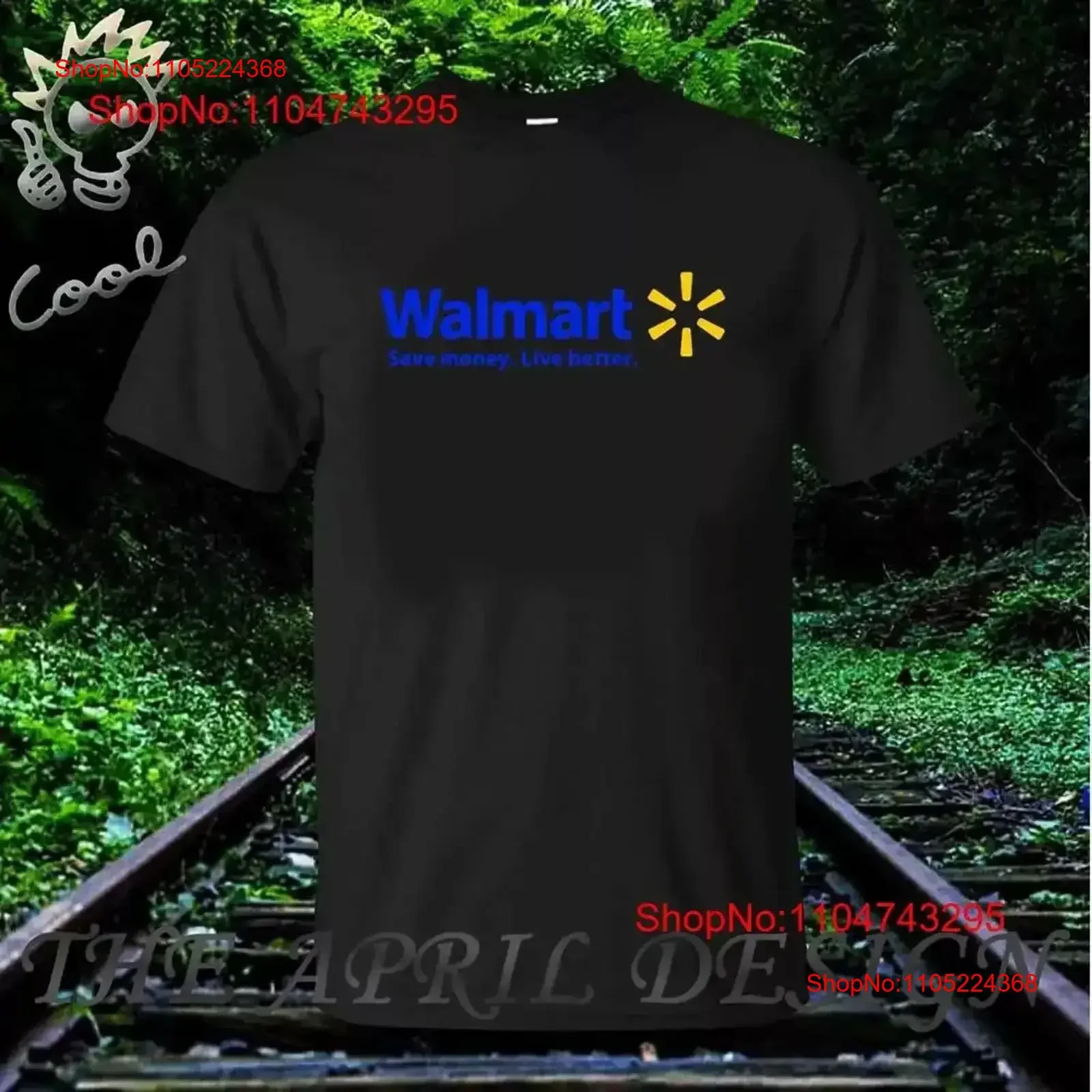WALMART Symbol Retail Store Logo Men's T Shirt funny sz S 5XL vintage Washed Slightly Top For Everyday Wear fashion Stretched