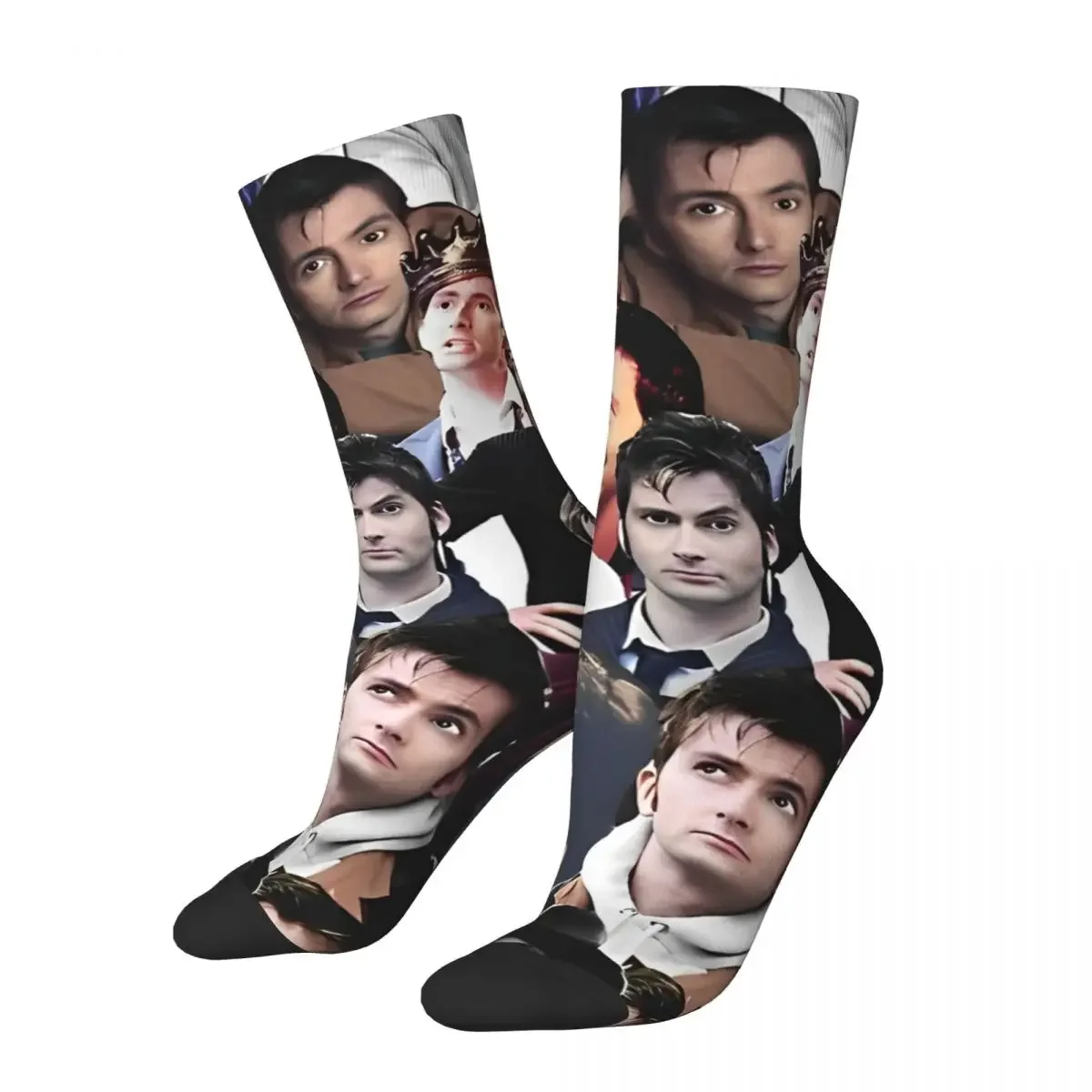 Davids Collage Tennants Stockings Graphic Retro Socks Autumn Anti Slip Socks Men's Running Breathable Socks