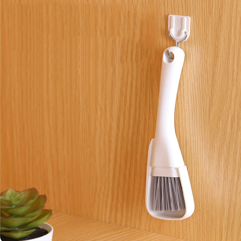 Door and Window Slot Car Gap Cleaning Brush Door and Floor Gap Keyboard Car Brush+dustpan 2-in-1 Household Car Cleaning Tool