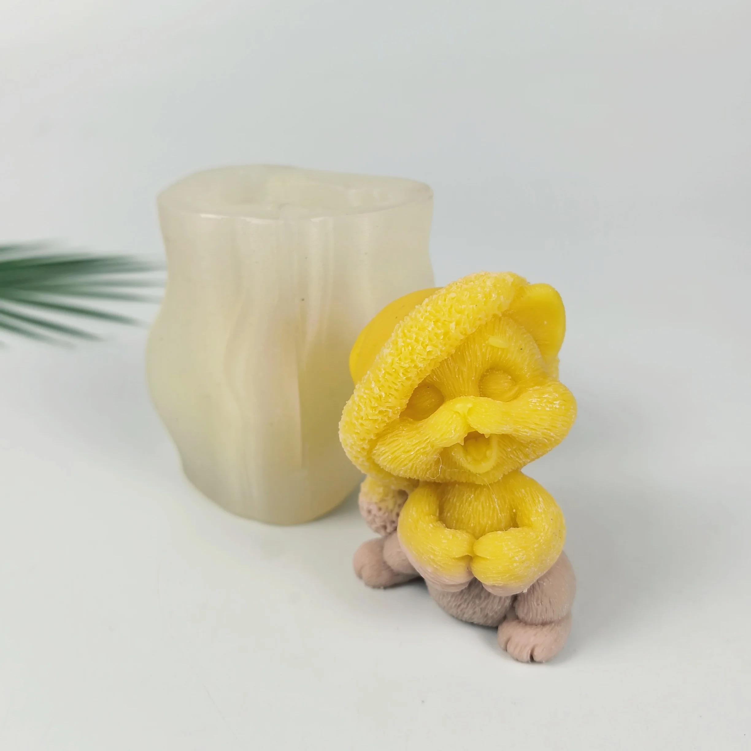 

3D Animals Mold Rabbit Christmas Hat Moulds Silicone Candle Soap Molds Resin Cake Decor Wedding Birthday Candles Handmade DW0932