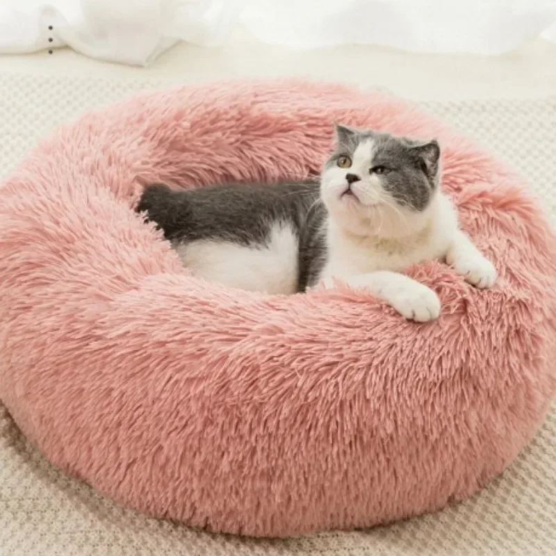 Winter Plush Cat Bed Breathable Pet Stuffed Cushion Washable Dog Nest Soft Pet Sleeping Cushion Dog Supplies Cat Accessories image 2