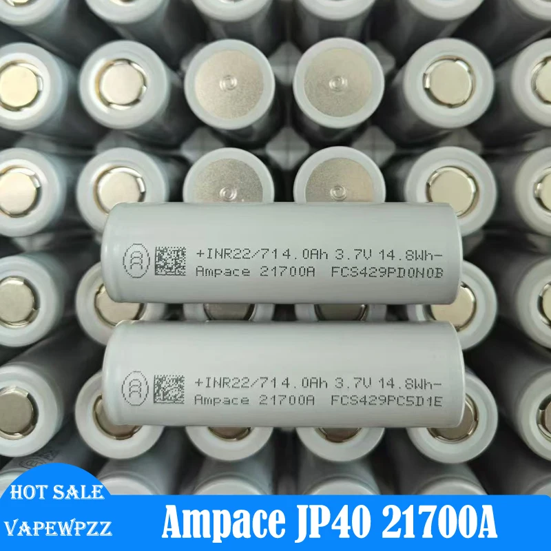 Original Ampace 21700 JP40 3,7 V 4000mah 45A batería 21700A celda recargable 140A descarga máxima Pluse baja resistencia pestaña completa