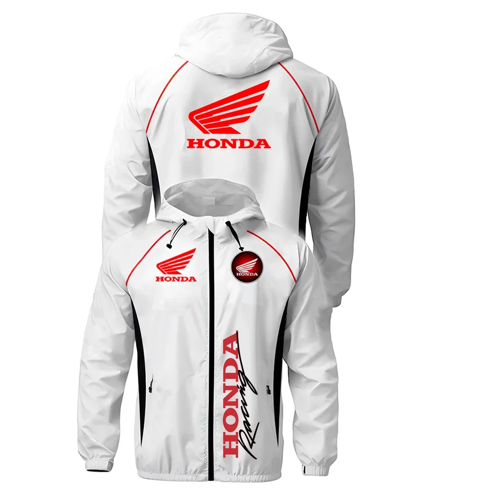 

Spring Jacket, Honda Motorcycle Jacket, Racing Jacket, Men's Sports Zipper, Hook-Top, Fashionable Men's Sun-Protective Jacket