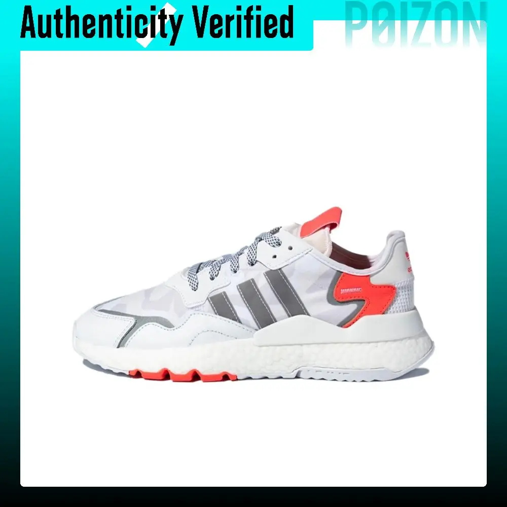 Adidas Originals Nite Jogger Casual Shoes Unisex Low-top White/Grey/Powder FV1310