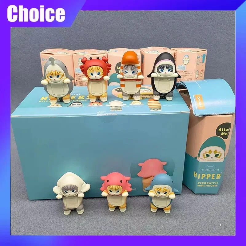 

Mofusand Hippers Blind Box 12pcs/Set Figure Anime Cartoon Cute Attach Me Series Pvc Toy Pc Computer Phone Desktop Decor Toy Gift