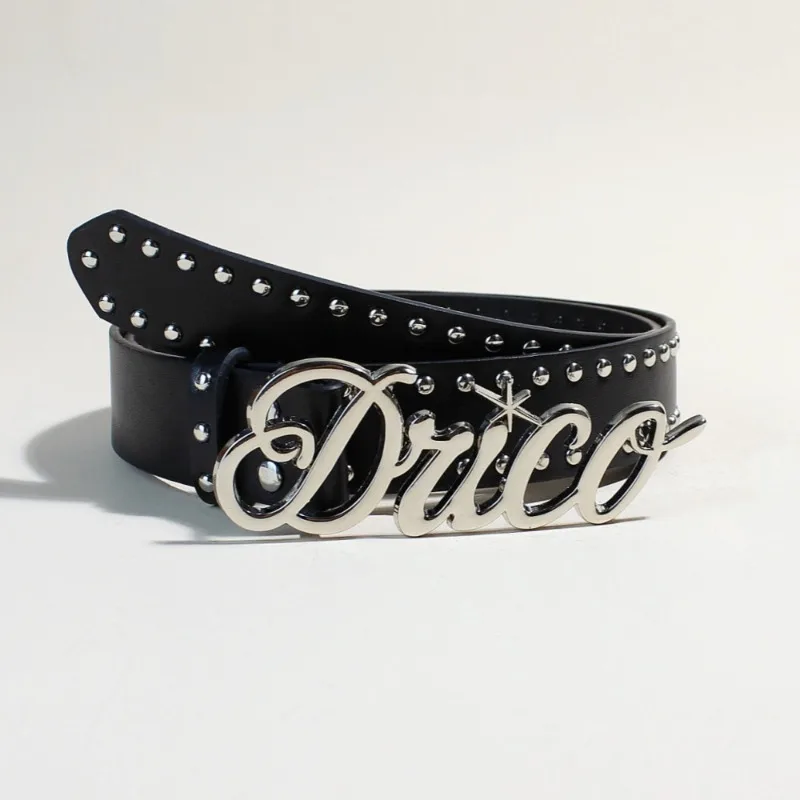 

Лето 2023, новый женский ремень с пряжкой в стиле Ins, модный индивидуальный ремень из искусственной кожи с заклепками, универсальный кожаный ремень в готическом стиле в стиле панк Y2k
