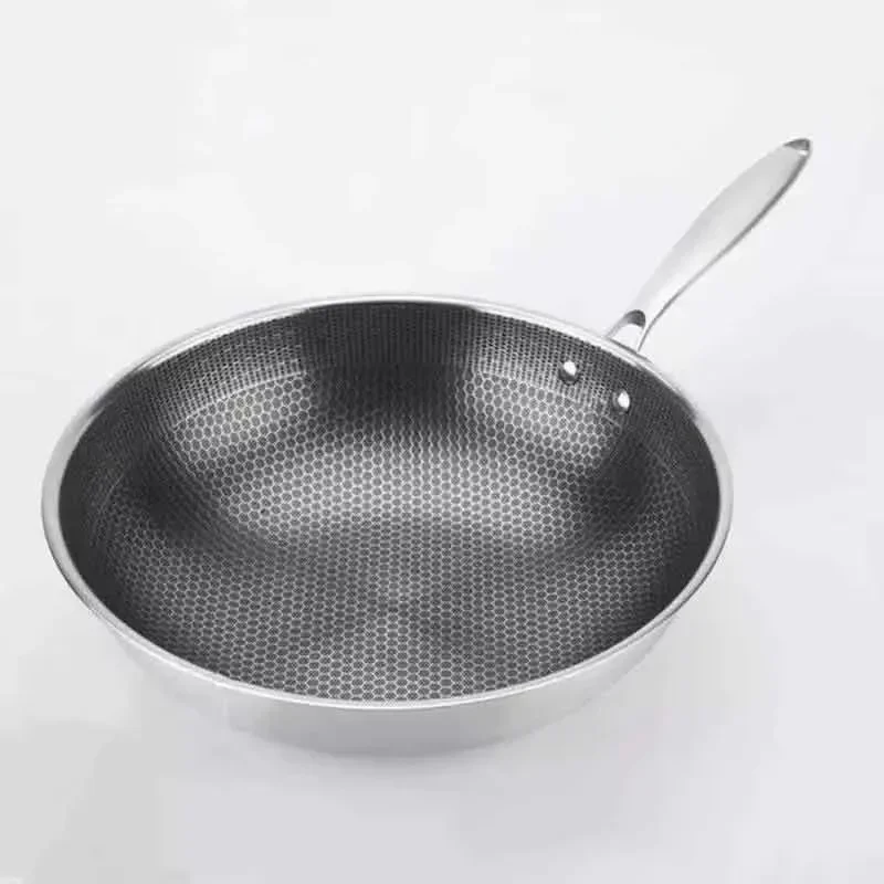 

Stainless steel household frying pan non-stick frying pan special pan flat bottom can be used in dishwasher