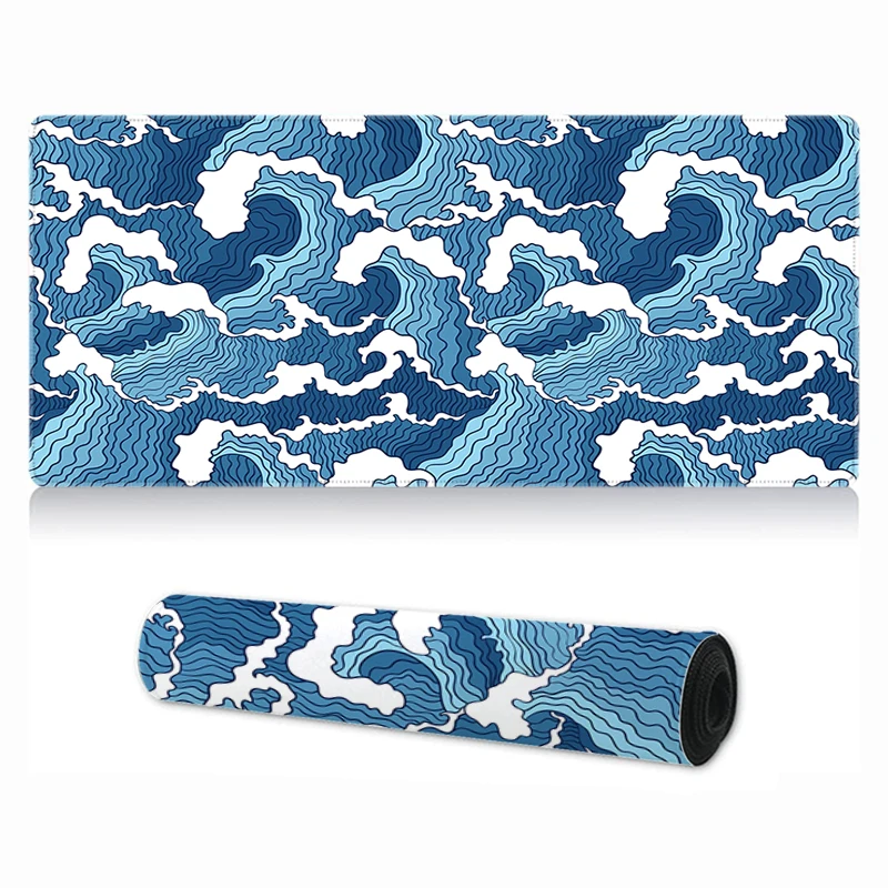 

Japan Great Waves XXL 900x400 Mausepad Office Carpet Gaming Mousepad XXL Desk Mats Mause Gaming Keyboard Mouse Pad Speed Deskmat