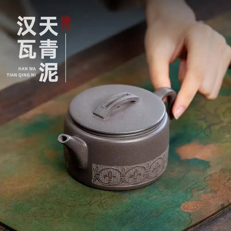 

[Buyile Pot] Yixing Purple Pot Handmade Xu Jianjun Teapot Set Tianqing Clay Hanwa 240Cc