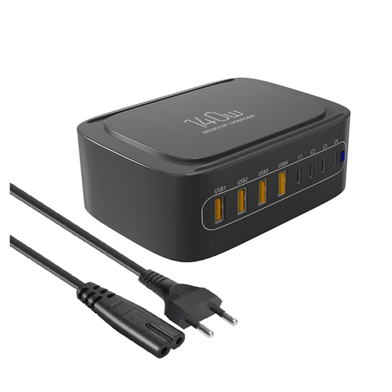 

Computer Cell Phone Multi-Port Charger Charger Head Charger 11.4 X 7.9 X 4.6Cm With EU Plug