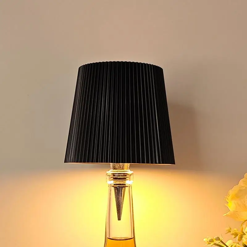 Lampe LED Rechargeable pour Bouteille de Vin, 3 Documents, Gradation, Table, Veilleuse, Commande Tactile, Accessoire Décoratif