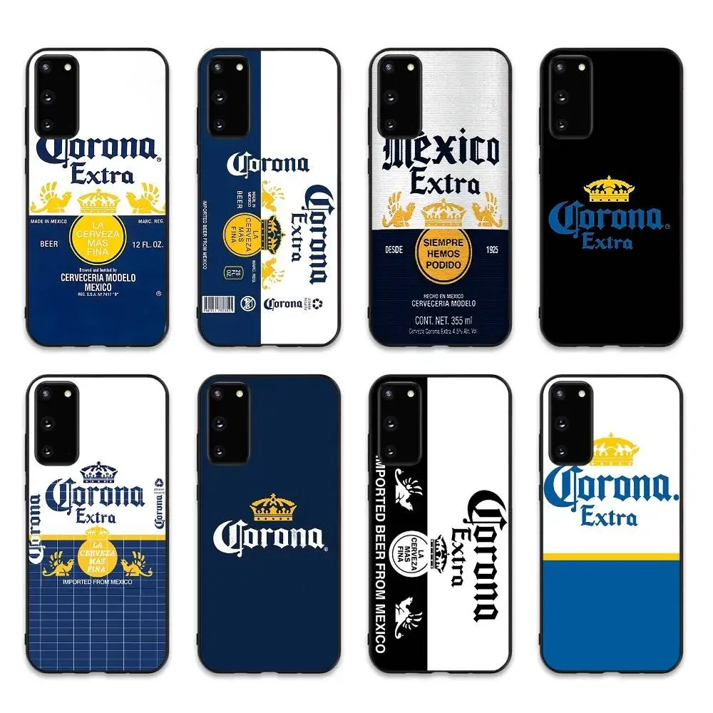 C-Corona E-Extra Beer Phone Case For Samsung S 24 Fe 25 Ultra Plus 20 Lite 21 30 22 23 24 22 Ultra 5G Fundas