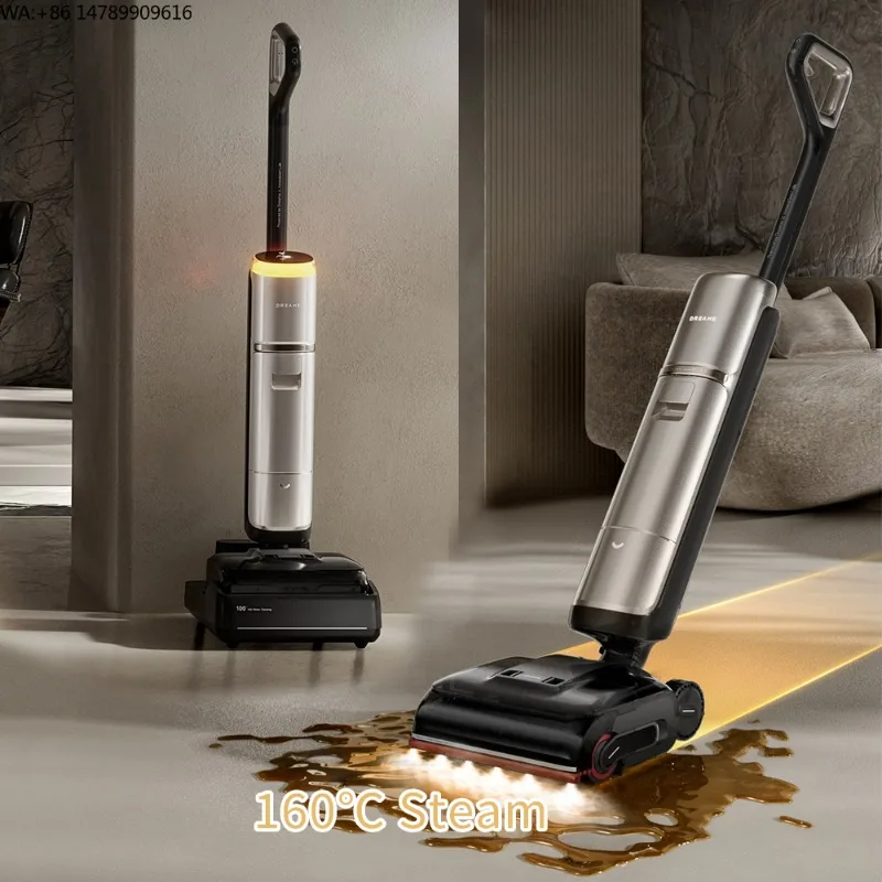 Cordless Stick VacuumCordless Wet Dry Vacuum Dreame H60 Ultra 160°C Steam 90°C Hot Water Mopping Dual Arm 26000Pa Self-Cleaning