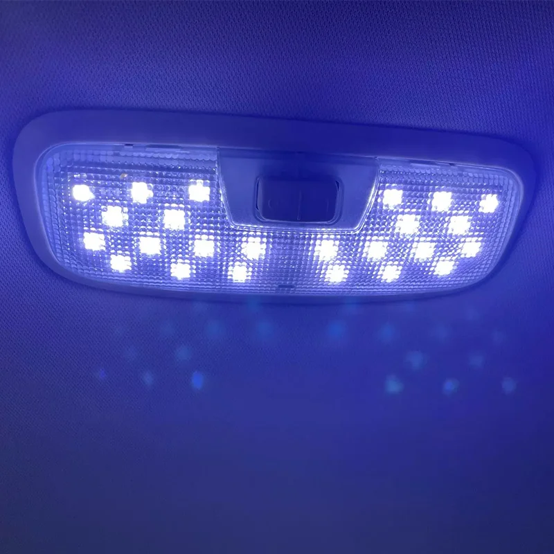 Ice Blue White Car Interior Light LED Reading Lamp For Ford Ecosport  Focus 2 MK2 2007 2008 2009 2010 2011-2014 Roof LED Lamp