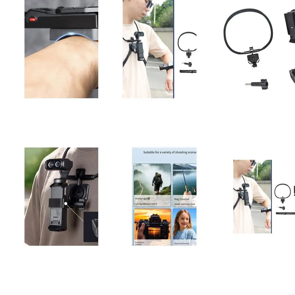Travel POV Neck Mount for LunaUltra Camera for Vlog Shot POV Capturing 896C