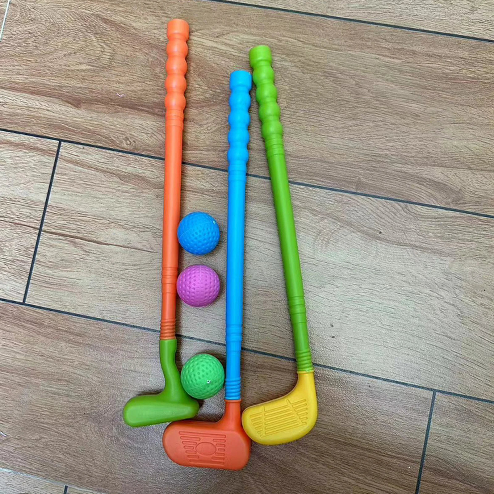 CldécentrMan-Jouet de golf en plastique pour tout-petits, jouets de golf pour enfants, jouets de sport, 2 ensembles