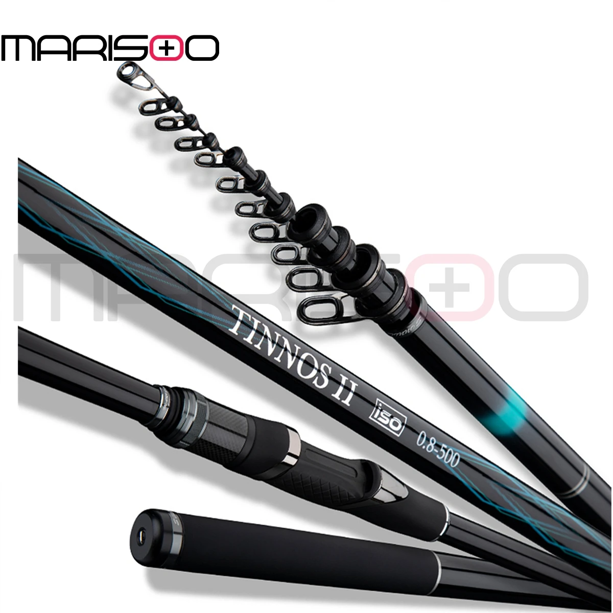Marisoo TINNOS II Carbon Fiber Rotating Fishing Rod, Suitable for Shore Fishing at Depths of 0.8/1#-5 Meters