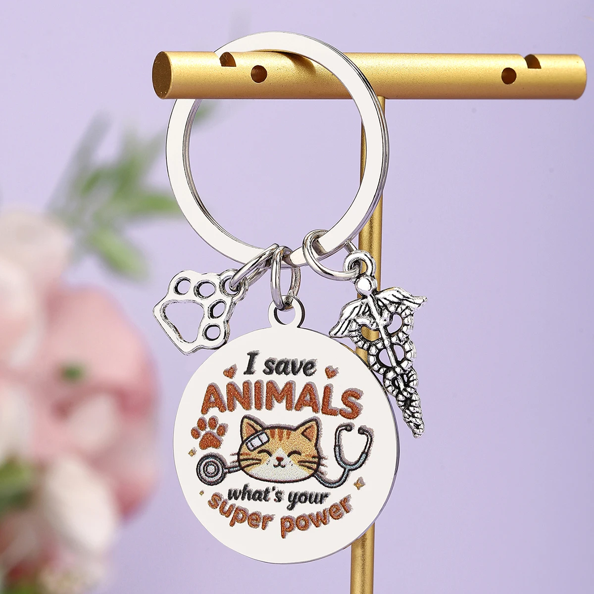 Tech Accessories For Students - Llavero de Veterinario, Regalo de Agradecimiento