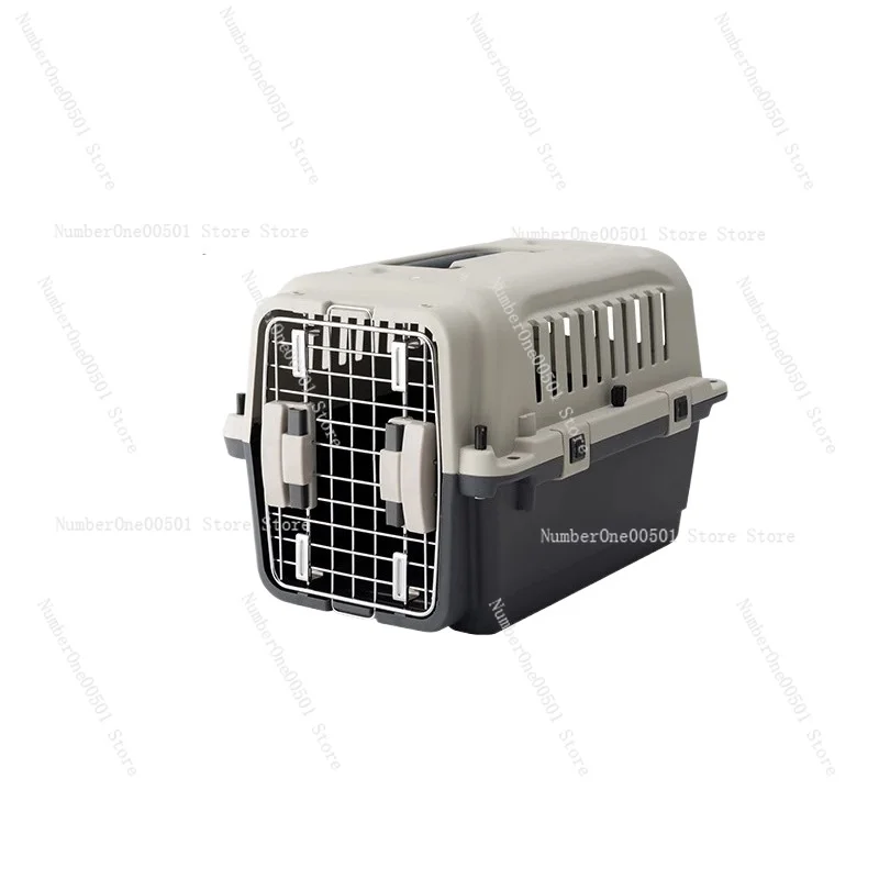 

Medium Large Pet Air Travel Crate Portable Dog Cat Carrier
