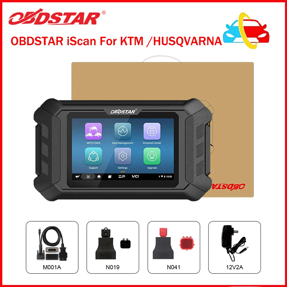 

OBDSTAR iScan for KTM /HUSQVARNA Motorcycle Diagnostic Tool Support IMMO Programming Multi languages With One Year Free Update