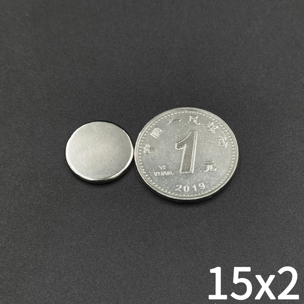 15x2 Neodymium Iman 15mm X 2mm NdFeB Round Super Powerful Strong Permanent Magnetic Imanes Disc for Fridge 15x2mm image 4