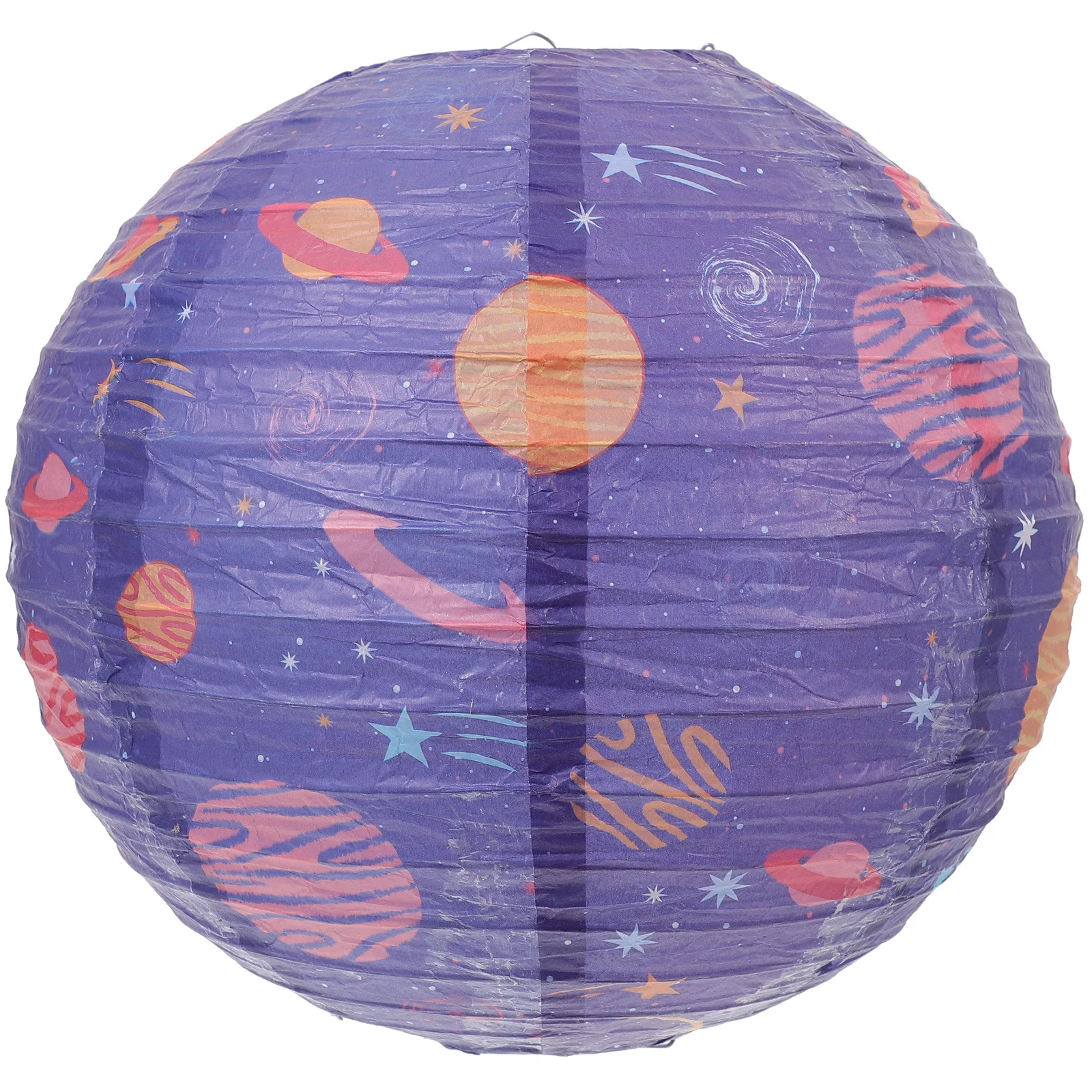 

1pc Space Theme Decorations Hanging Paper Lanterns Solar System Party Decor Foldable Planet Lights For Birthday Festival Home