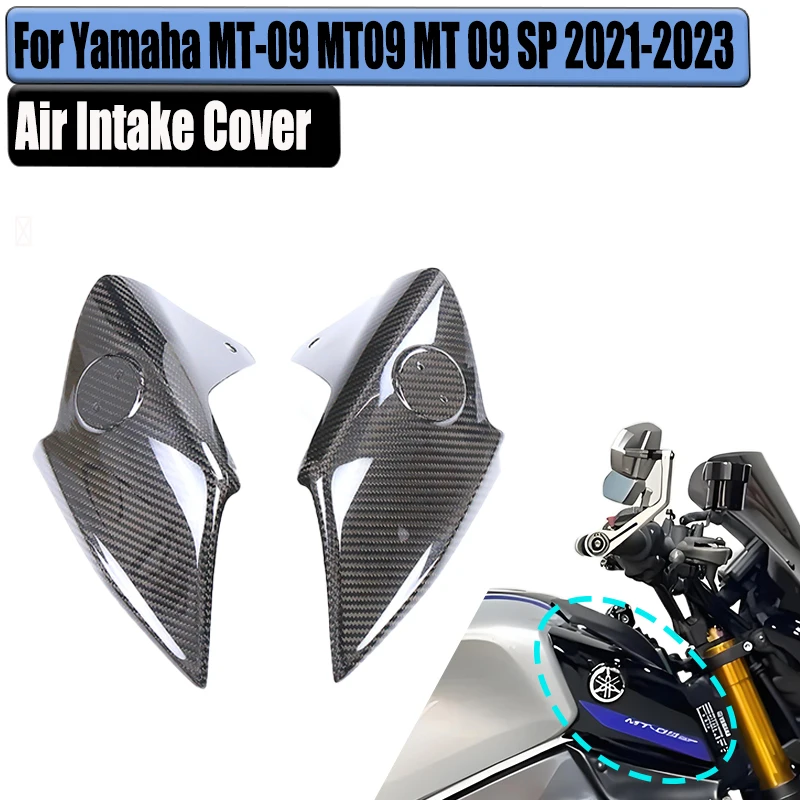 

Motorcycle Carbon Fiber Tank Side Fairings Air Intake Cover Accessories for Yamaha MT09 FZ09 2020 2021 2022 2023
