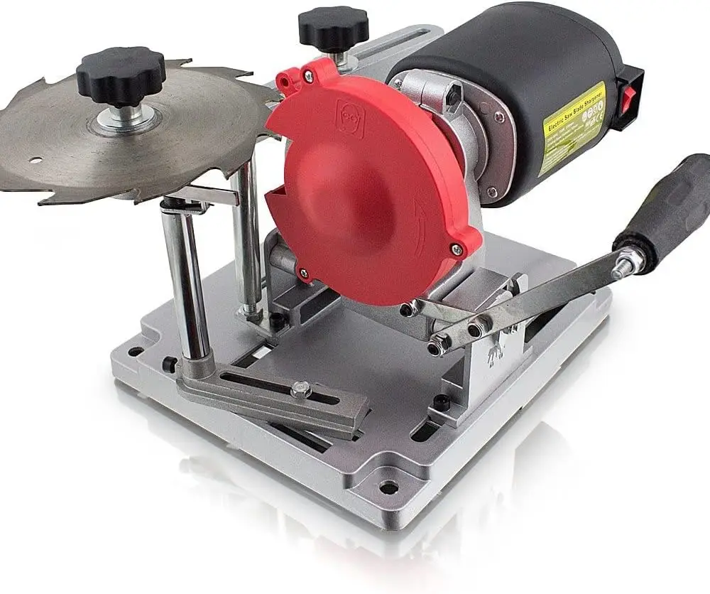 

120 Volt Electric Circular Saw Blade Sharpener With Diamond & Emory Wheels