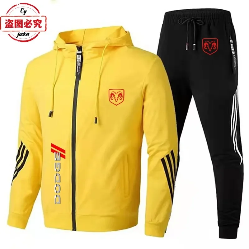 Dodge car logo racing clothes casual fashion outdoor sportswear men's spring and autumn suits work clothes group clothes