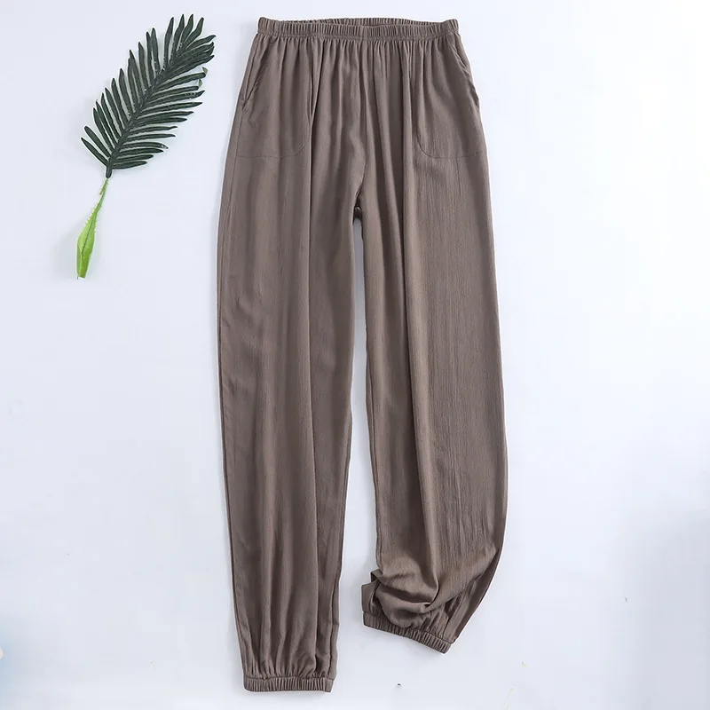 Sleepwear For Sleeping Pants New Casual Plus Size 100% Cotton Spring Autumn Home Wear Pajamas Pant Pantalon Pyjama Trousers
