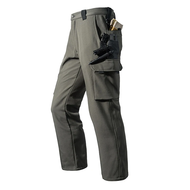 Herren City Gargo Winter Taktische Haifischhautjacken Wanderhose Angeln Klettern Trekking Lässige Jagd Campinghose M-5XL – Detail 14