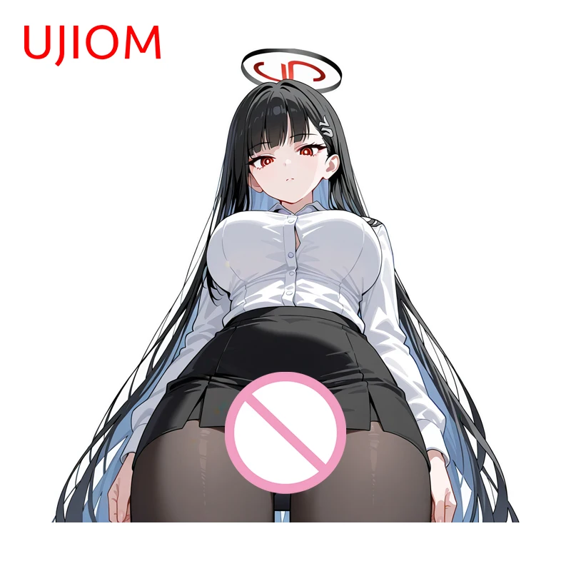 UJIOM Blue Archive Rio Big Breasts Wall Sticker Exquisite Fashionable Enchanting Adhesive Decal Waterproof Game Room Decor