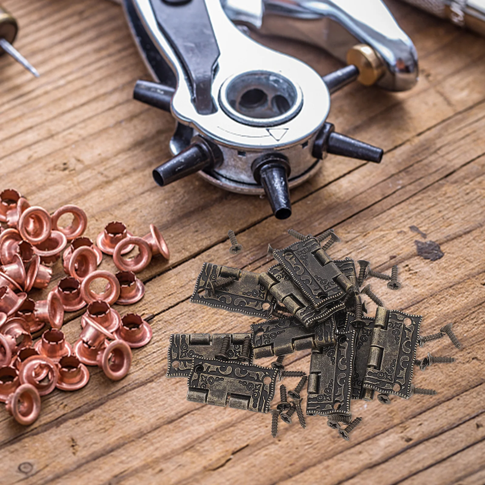 

10Pcs Gift Box Hinges Decorative Butt Folding Hinges for Wooden Jewelry Box Cabinet Door Hardware Vintage Style