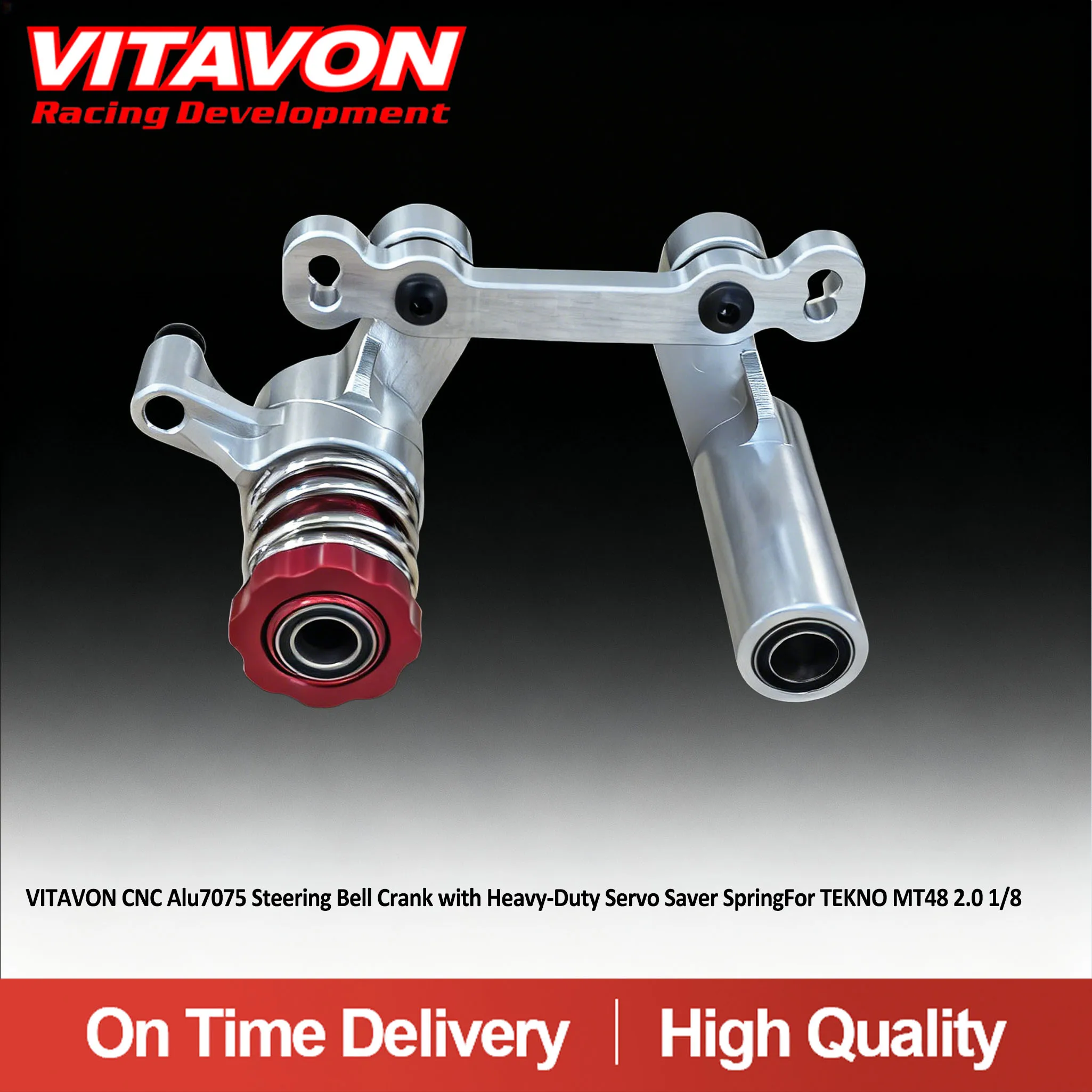 

VITAVON CNC Alu7075 Кривошип рулевого управления с сверхмощной сервоприводной пружинойДля TEKNO MT48 2,0 1/8