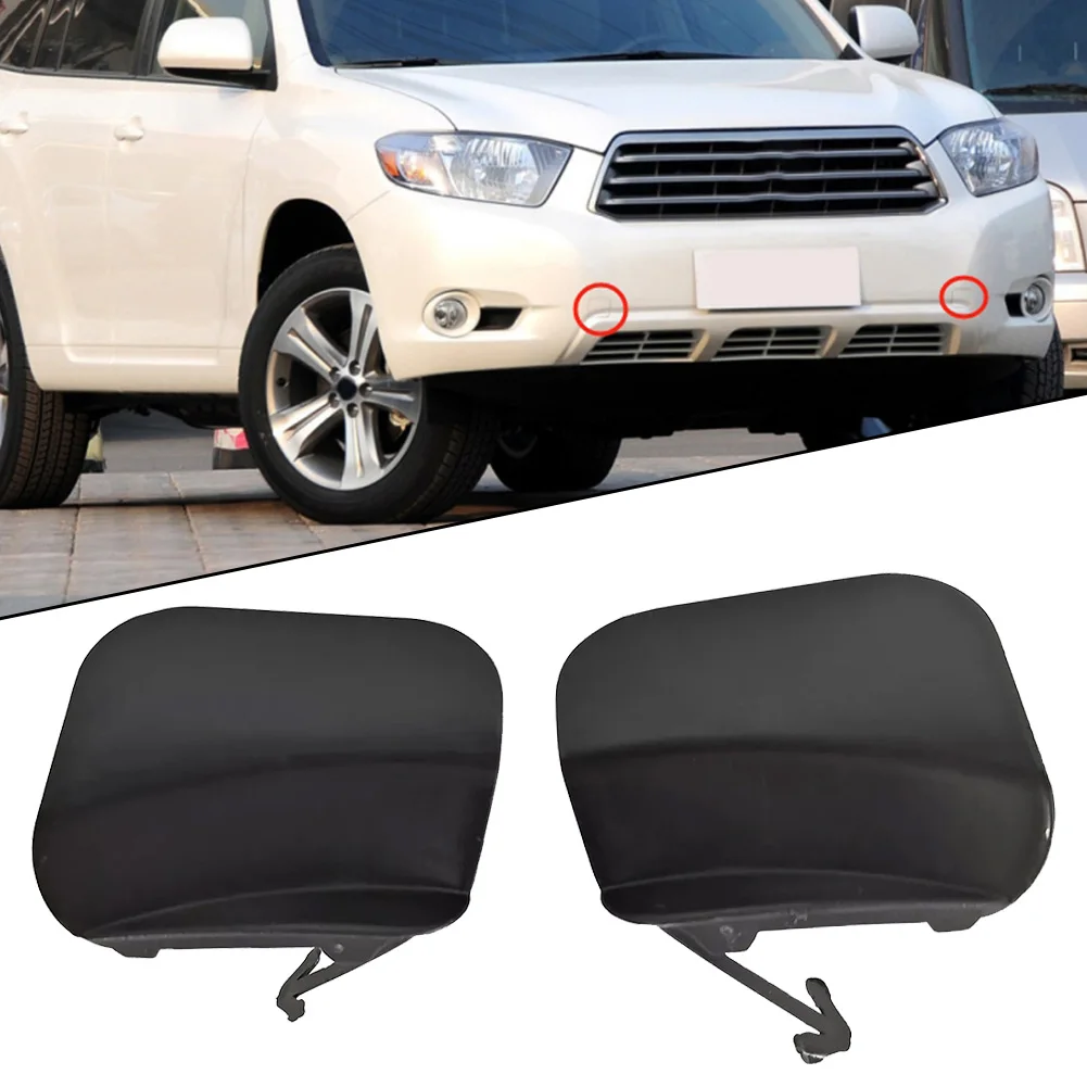 LH 52128 0E915/52128 0E030 RH 52127 0E915/52127 0E030 For Toyota For Highlander 2008 2011 Front Bumper Tow Hook Eye Cover Cap