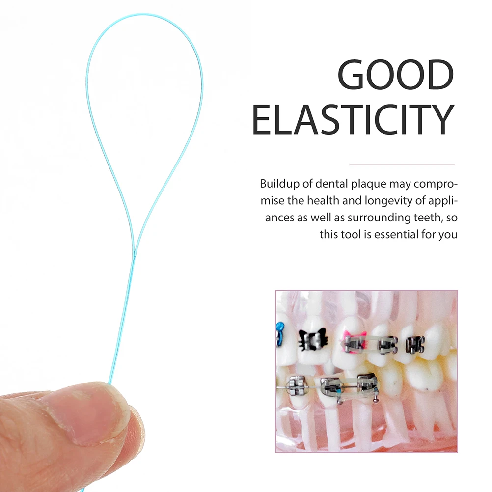 

350pcs Gum Braces Floss Threader Bridges Dental Sticks Tools Floss Threader Portable Oral Care Travel
