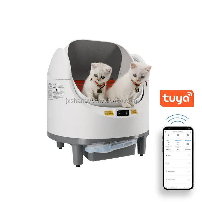hit productFactory OEM 68L Open Top Electric Automatic cat Toilet Self Cleaning Automatic cat Litter Box for cat Litter Dog