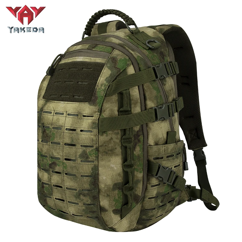 Imagem -05 - Yakeda-molle Mochila Tático Impermeável cp Mochila Corte a Laser Caminhadas Mochila Softback Computador de Assalto 45l