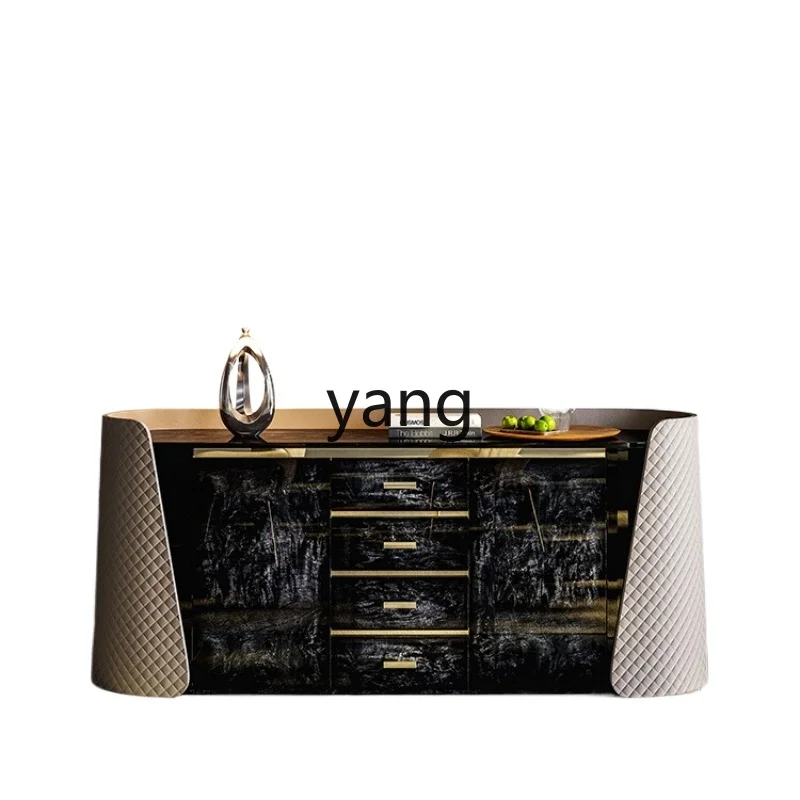 LTT， modern light luxury dining side cabinet living room home partition decorative locker Italian minimalist porch cabinet