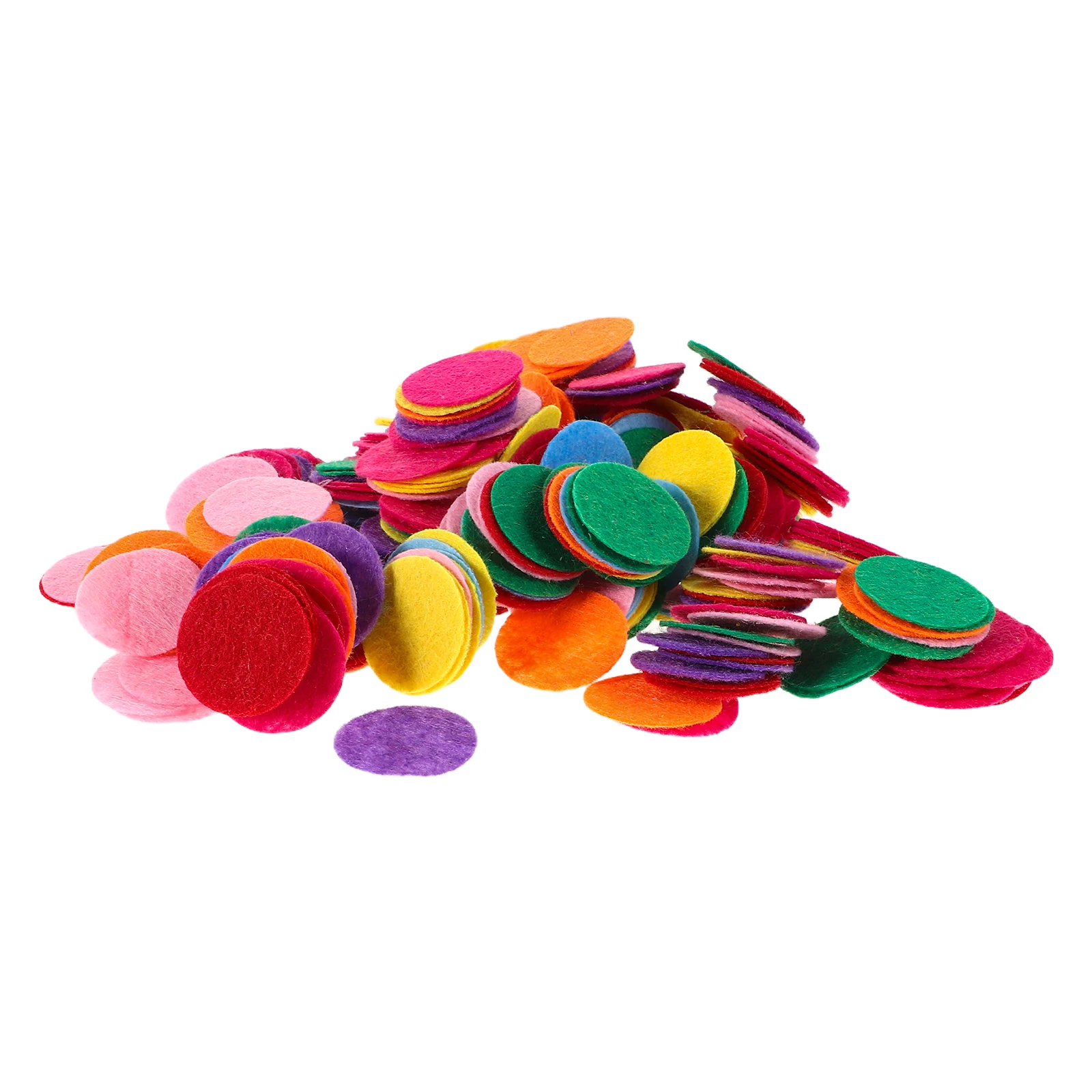 

1000 Pcs Early Education Felt Patch Craft Pads Fabric Circle for Diy Sewing Mini Discs Hair Accessory