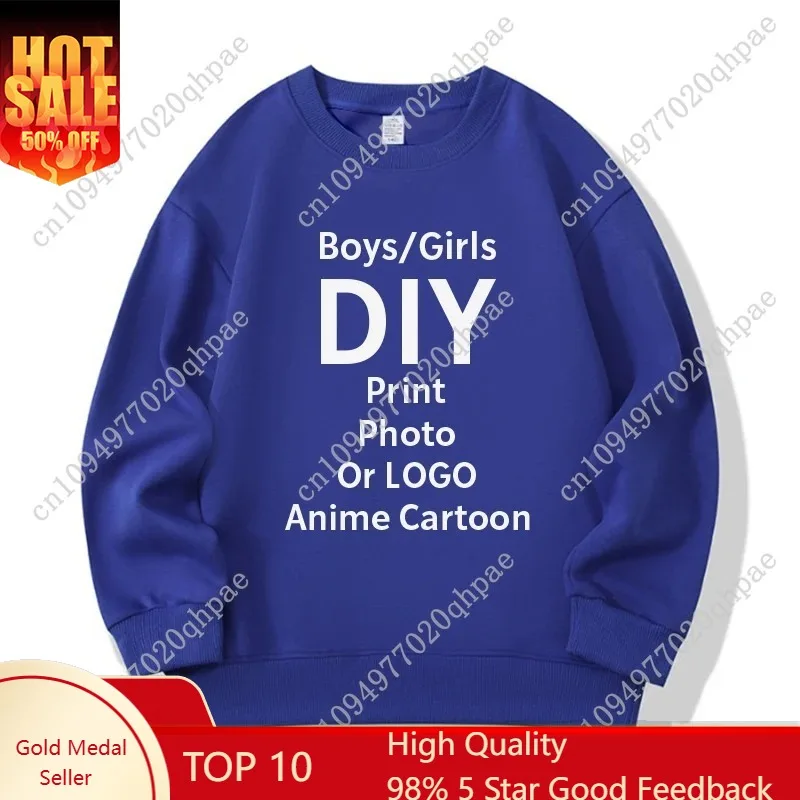 

Customized Hoodie Sweatshirts for Boys Girls Clothes Autumn Long Sleeves Tops Anime Cartoon Photos That Kids Like Birthday Gift