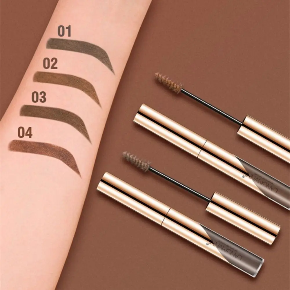 Long Lasting Eyebrow Mascara Brow Tint 4 Color No Smudging Dye Eye Brows Gel 24H Natural 3D Liquid Eyebrow Cream Makeup Tool