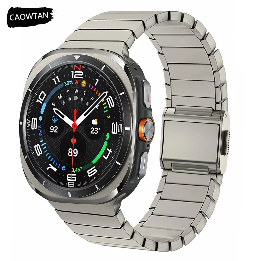Magnetisches Titanarmband für Samsung Galaxy Watch Ultra 47 mm, luxuriöses Metallarmband für Galaxy 7 Ultra 47 mm Bandarmband Correas