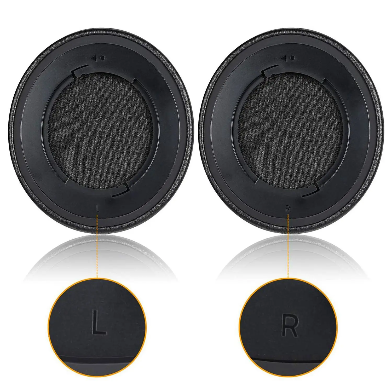 رغوة الذاكرة وسادة الأذن عدة ، استبدال وسادات الأذن ، غطاء الوسادة ل Razer Kraken برو V2-البيضاوي الأذن سماعة ، 2 قطعة